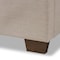 Baxton Studio Georgette Modern Light Beige Upholstered King Size Bed 145-8123 - alternate 6